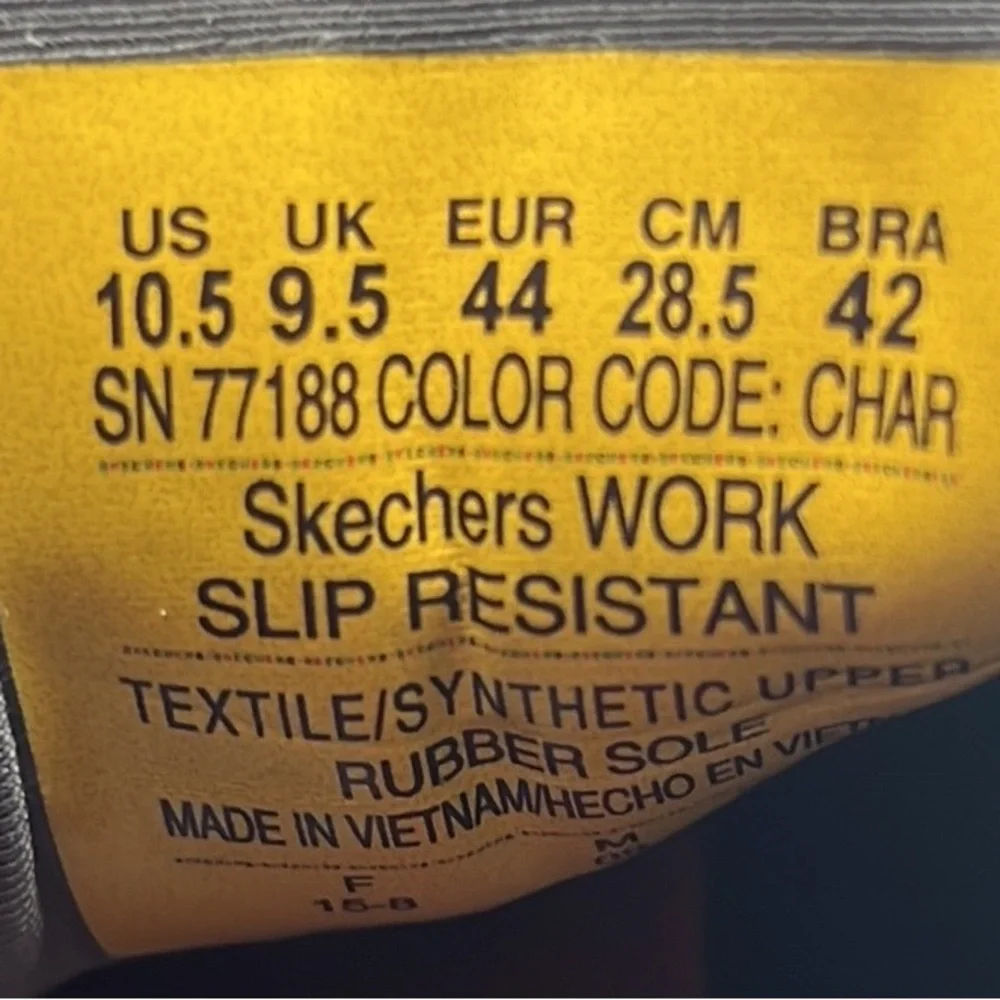 Skechers Work Cessnock‎ Shoes Men’s Sz 10.5